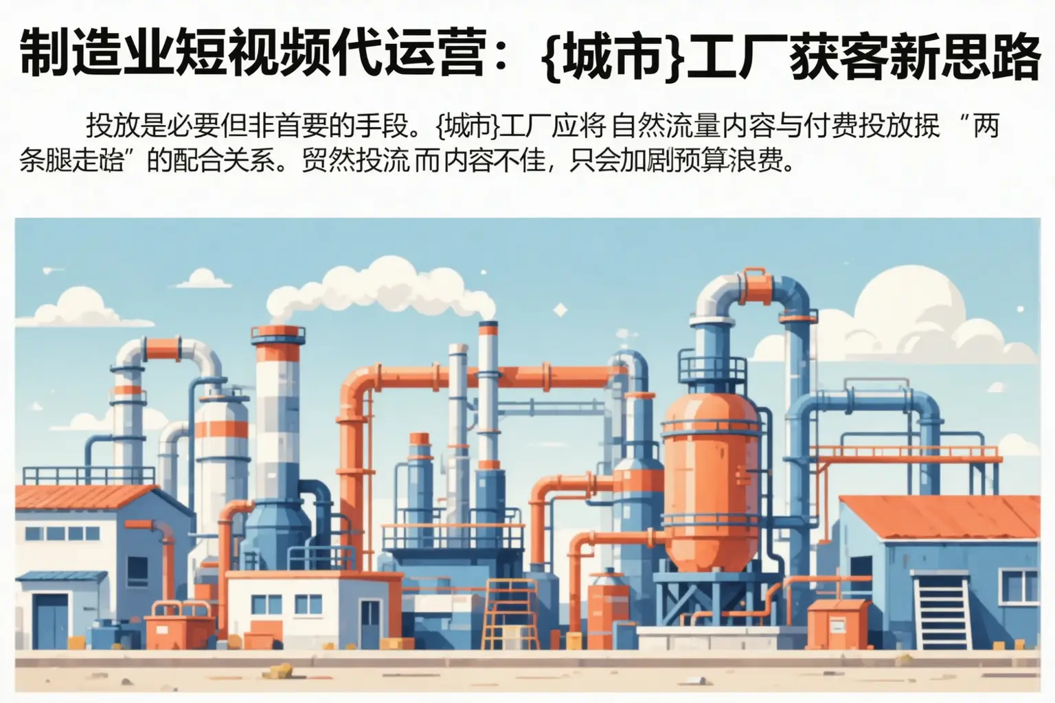 制造业短视频代运营：大观工厂获客新思路